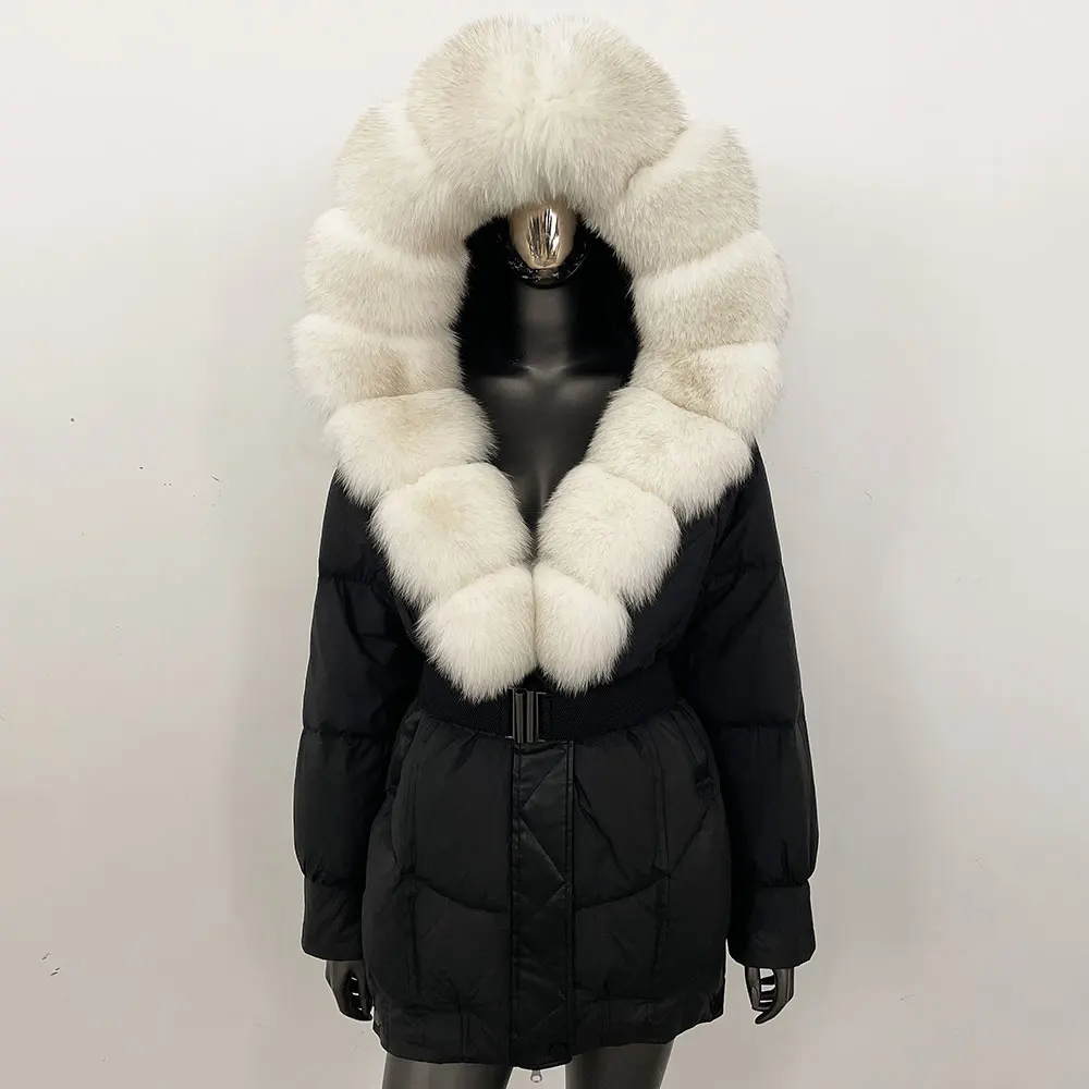 واقع الفراء للمرأة ملابس المرأة الشتاء أسفل سترة خفيفة الوزن مبطن السترات أسفل المعاطف والحدائق الخريف الملبس الفراء الحقيقي #5