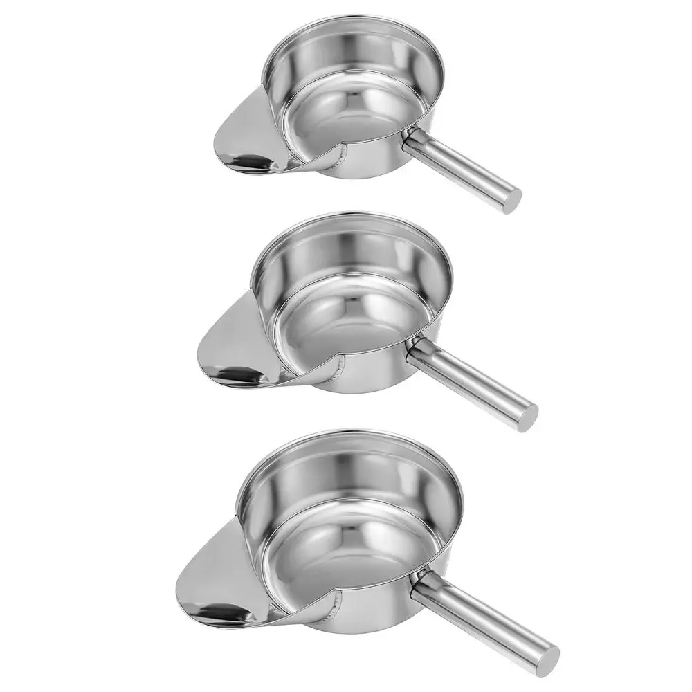 مغرفة الفشار من الفولاذ المقاوم للصدأ مع مقبض بتصميم منقار البط، مغرفة قلي فرنسية، تغليف مريح، مغرفة ثلج، مسرحات الأفلام