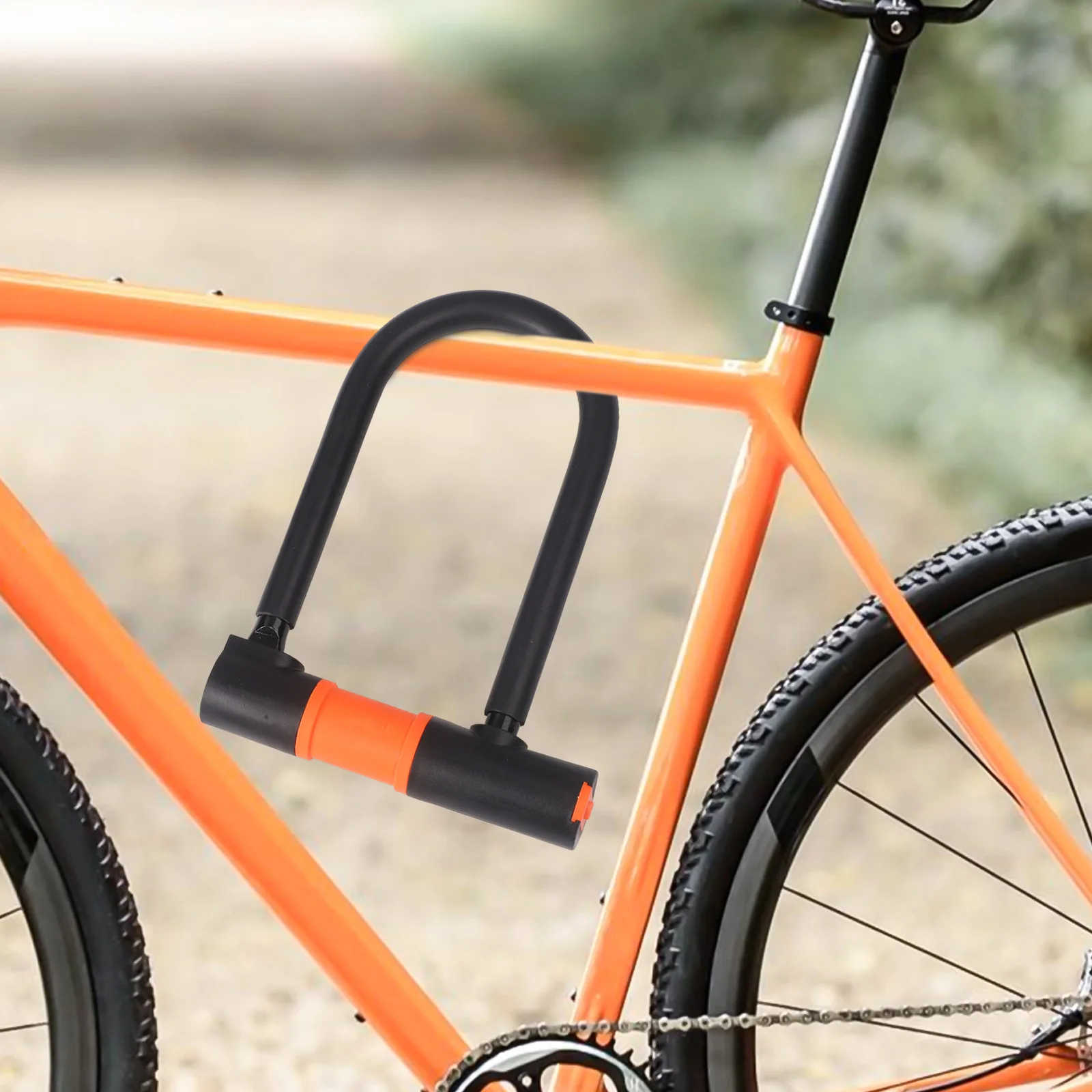 

Велосипедный замок с ключами Противоугонный велосипедный замок Двусторонняя система ключей Пыленепроницаемый дизайн Высокопрочная легированная сталь