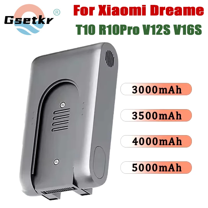 Original 5000mAh T10 V12S V16S R10pro Vacuum Cleaner Battery for Xiaomi Dreame Vacuum Cleaner Replacement Lithium Battery