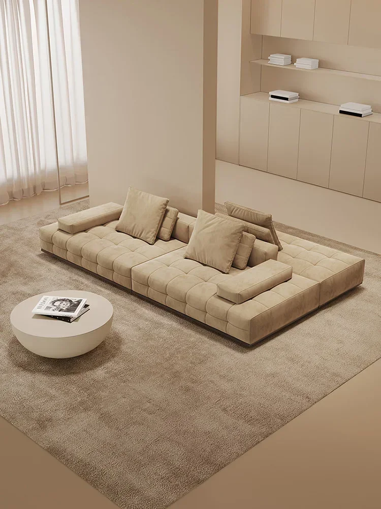Hot SalesHalf Wall Double-sided Module Sofa Horizontal Hall Italian Minimalist Large Flat Living Room 2024 New Model