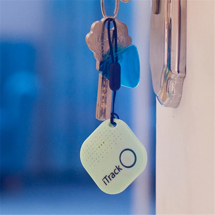 2 قطعة مكتشف المفاتيح ومحدد موقع العناصر ITrack 2 يدعم جهاز تعقب بلوتوث "Findmy".