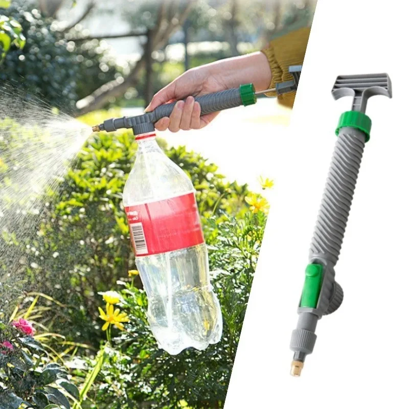 High Pressure Air Pump Manual Sprayer Adjustable Drink Bottle Spray Head Nozzle Garden Watering Tool Sprayer Agriculture Tools