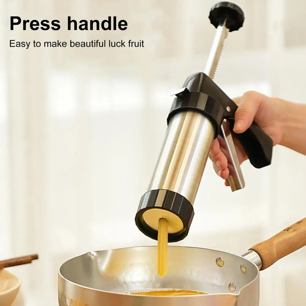 Máquina para hacer Churro con puntas para tuberías y bolsa, Kit de fabricación de bolitas de acero inoxidable con cepillo de limpieza para hacer Churro