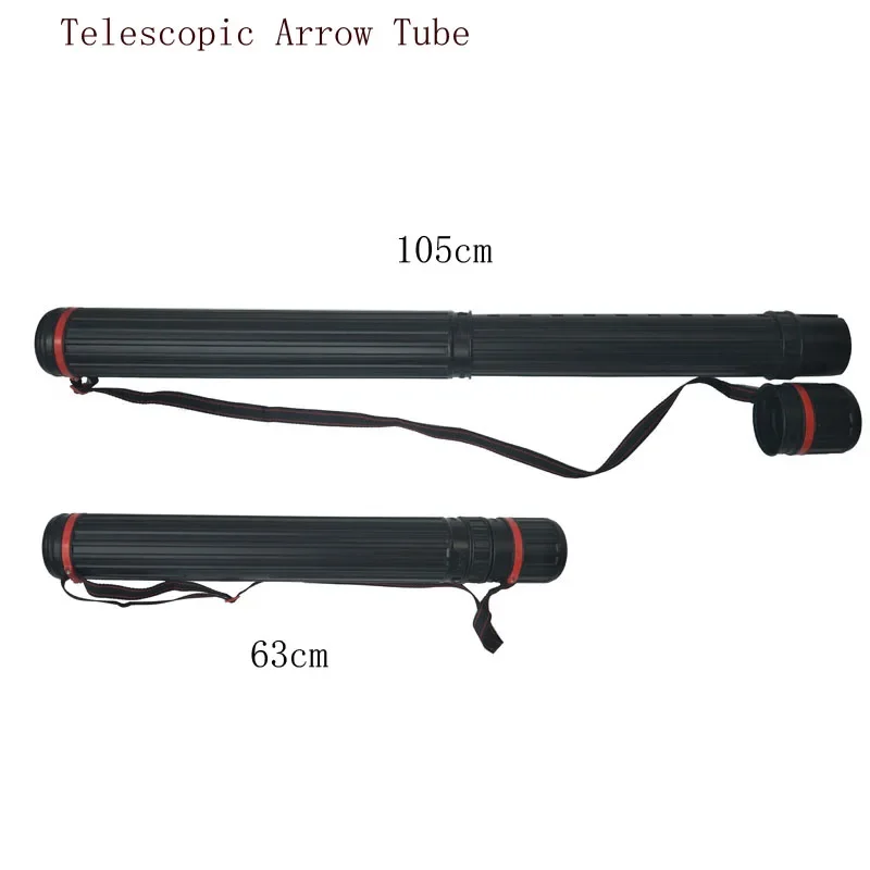 

63-105cm Archery Arrow Tube Telescopic Holder Arrow Quiver Bag Adjustable Arrow Quiver