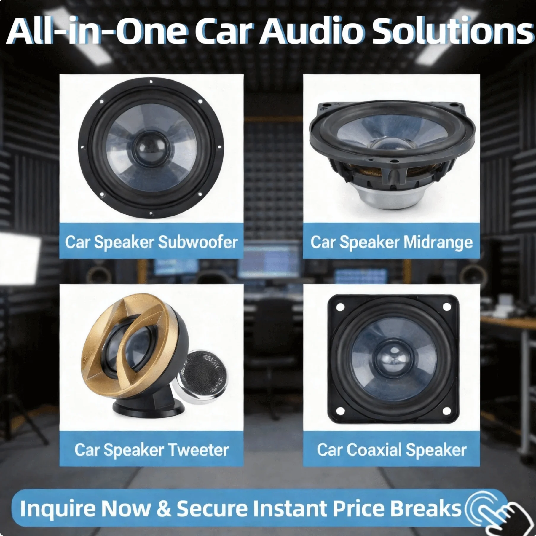 Picture 6: Xuming 175 6.5 Inch Universal Fitment Car Speaker Subwoofer with UNC-Uyama Nano Carbon Diaphragm 50W/100W Plastic