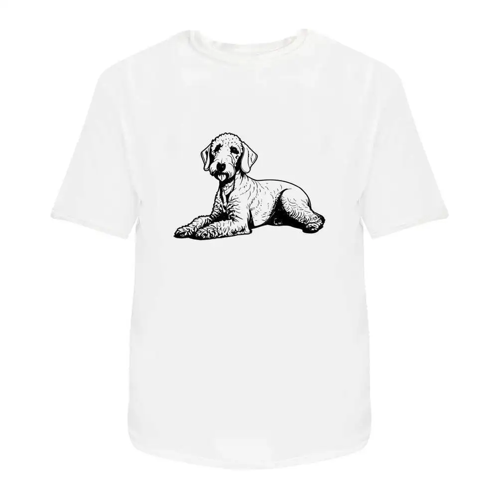 Bedlington Terrier' Cotton T-Shirts   Tees Y2K tops Unisex Summer Short Sleeve