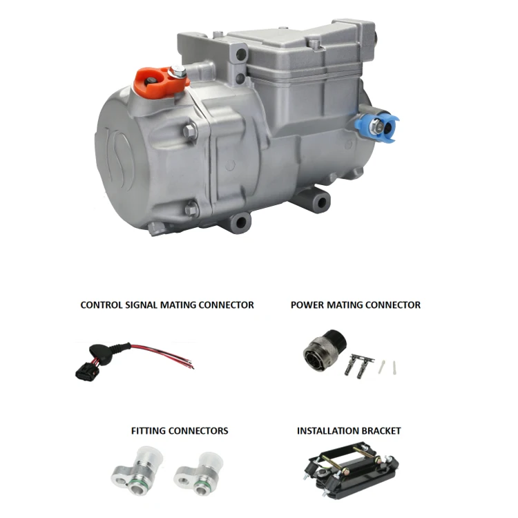 28cc 312v electric DC R134a air conditioner AC A/C scroll compressor for cars universal type automotive factory manufacture