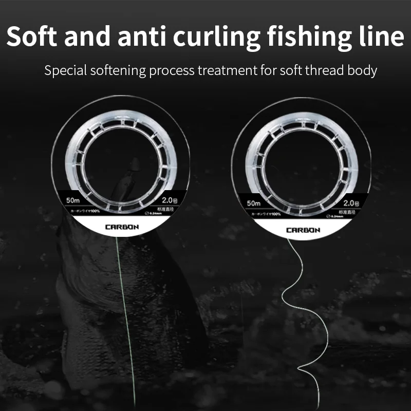 YGKX fluorocarbono carpa – Hilo invisible para la pesca de fondo - imagen 3