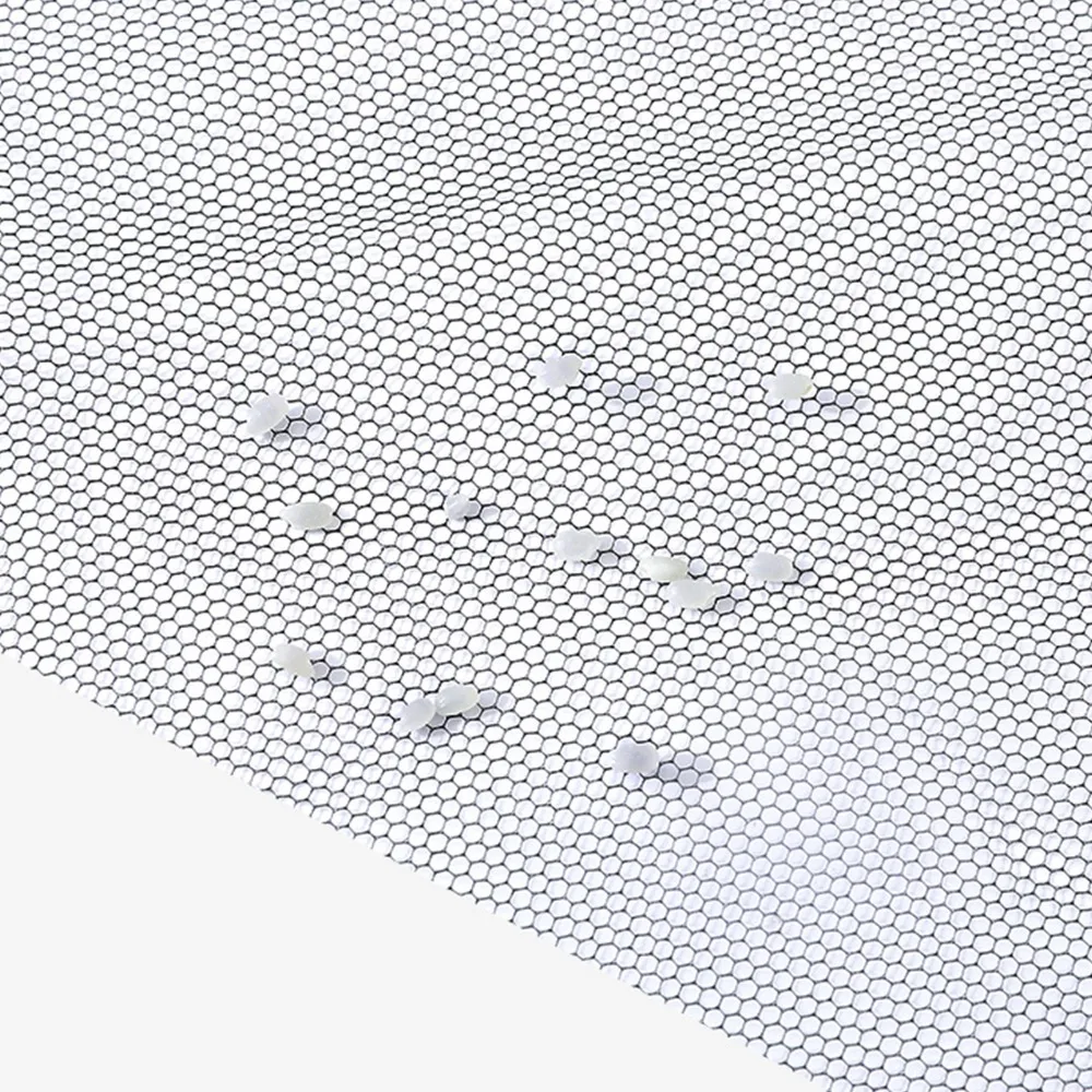 Self-Adhesive Tapes Window Screen Mesh Fine Mesh 59 x 78 Inch Insect Netting Curtain Retractable Design Easy Cut