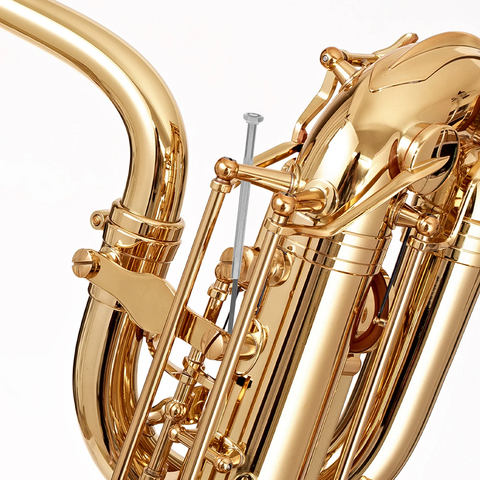 5 pezzi strumenti di riparazione per strumenti a fiato cacciaviti a testa piatta in metallo compatti per flauto clarinetto sassofono piccolo