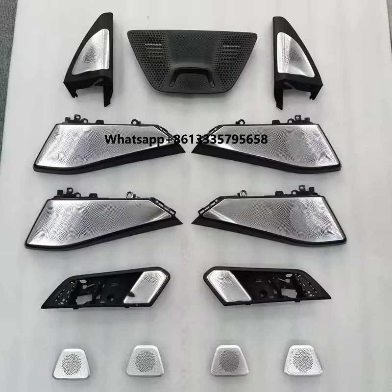 

Front Rear Door Speaker Glow Tweeter Luminous Night Lighting Trim Subwoofer Audio Speaker Horn LED Cover for New X5 G05 X7