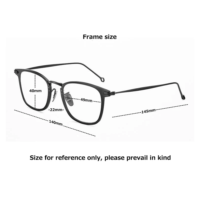 Glasses Frames Men P503S Korean square Eyeglass Titanium Retro Women Eyeglasses Frames Eyewear Business Design Spectacles Frame