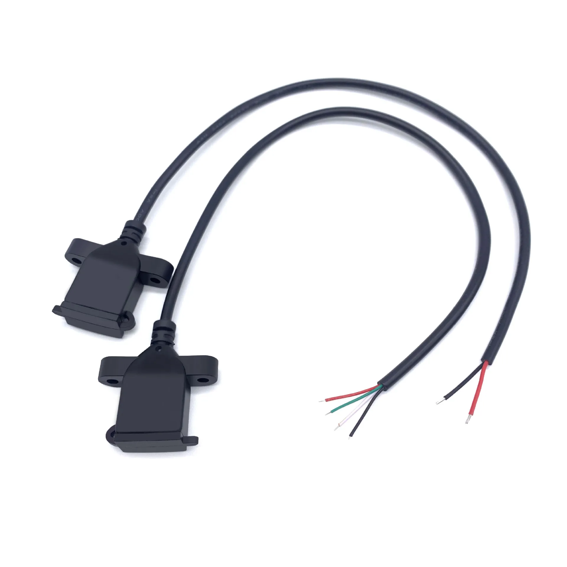 5V USB 2.0 2 Pin 2 4 Wire diy usb Male Jack Connector Cable Power Extension Cable Cord Connector Adapter 0.3M