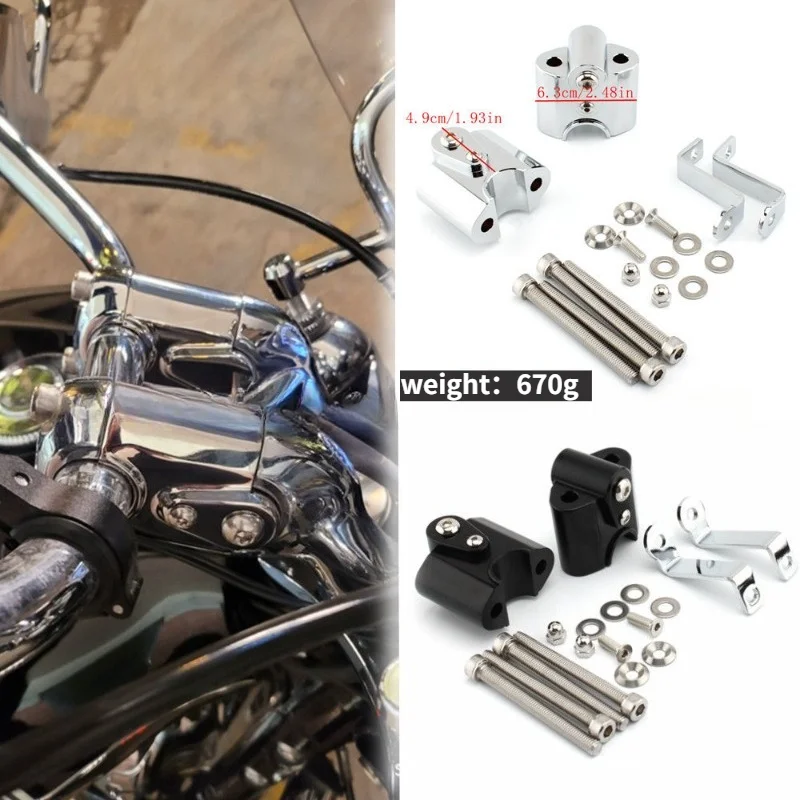 

Motorcycle handlebar raised and moved to comfort code handle seat for BMW R18 Exclusive Founder Edition Dreammakeker