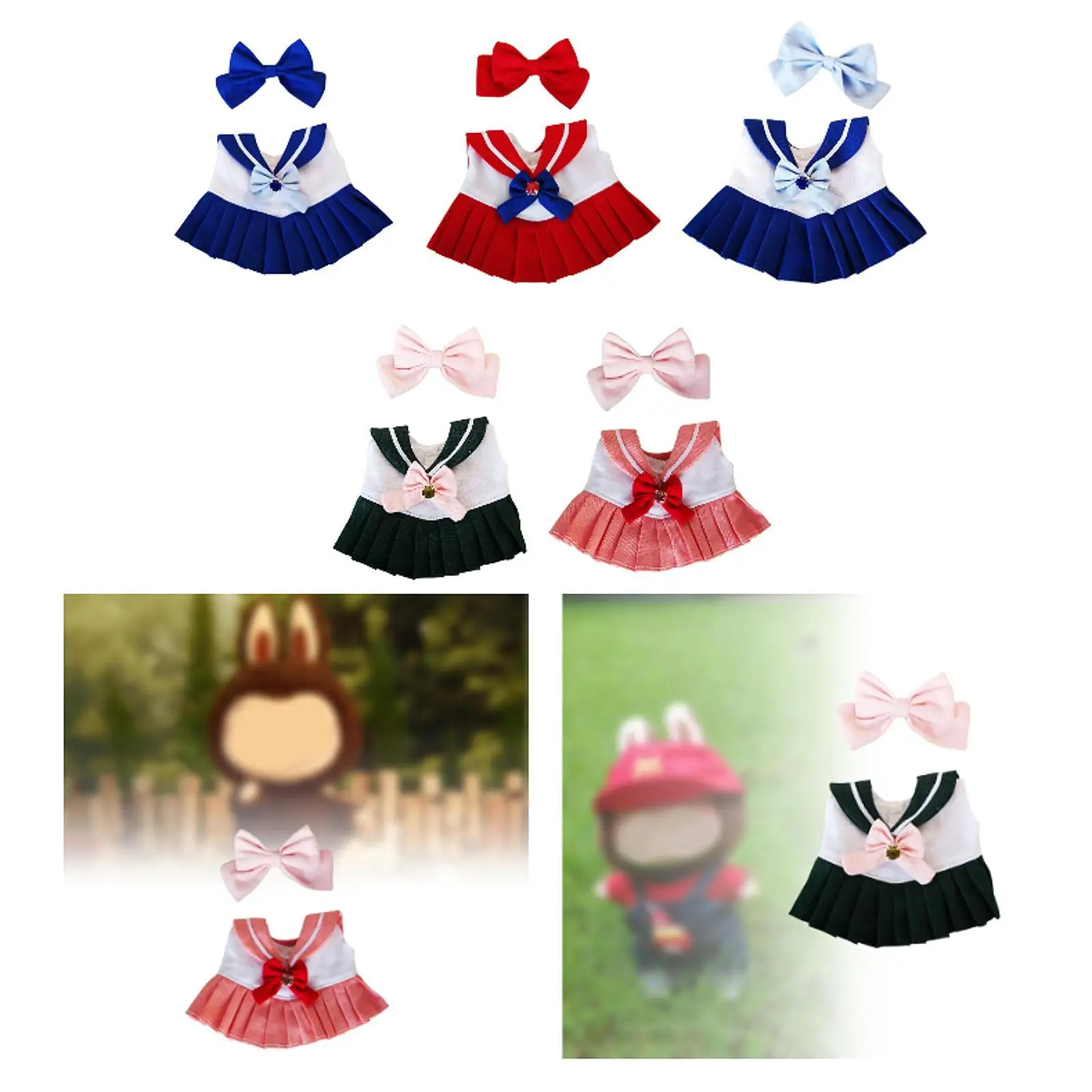 17cm Doll Clothes DIY Dress up Pretend Play Photo Props Creative Soft Costumes Doll Dress Doll Clothing