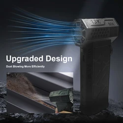 130000RPM Turbofan Brushless Motor Violent Fan Air Duster Adjustable wind speed Turbo Charging Handheld Outdoor Car Fan