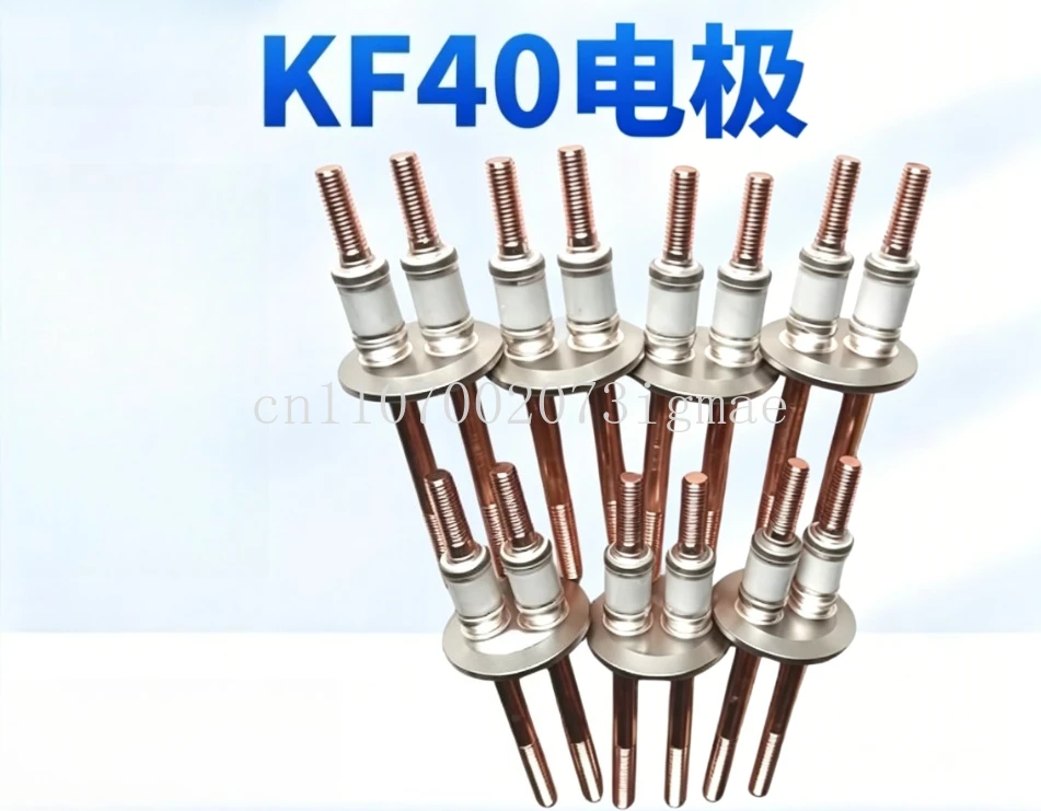 Ultra-high Vacuum KF40 Electrode Brazing High Voltage Insulating Seal Through Ceramic Lead Feedthrough