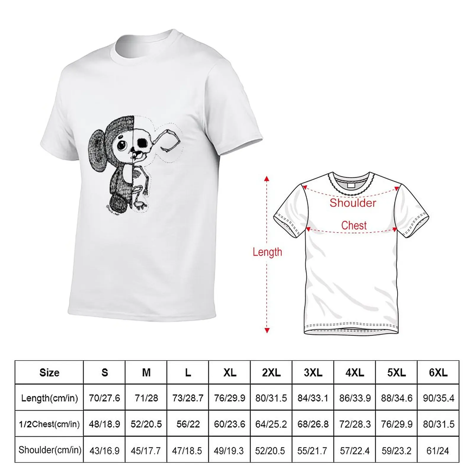 Cheburashka and inner beauty T-Shirt anime quick drying shirt quick-drying t-shirt anime clothes Men's t shirts