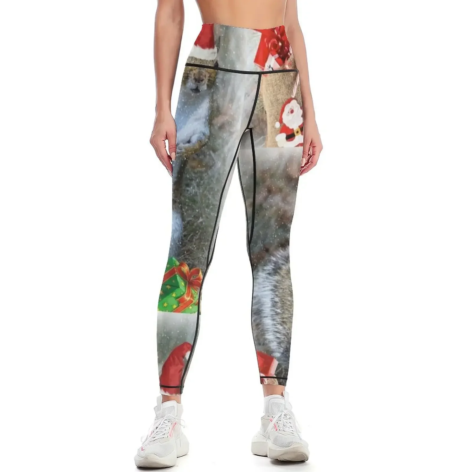 

Christmas Squirrel Leggings push up tights for Women's sports pants Women sportwear joggers for Womens Leggings