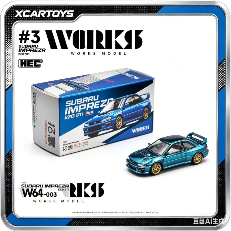 xcartoys-2026hec-edizione-limitata-1-64-modello-works-versione-tommy-markinen-mitsubishi-evolution-65-subaru-outback-22b-sti