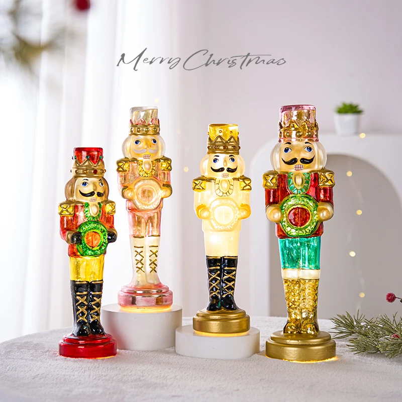 

Glowing Adornment Nutcracker Soldier Places A Festive Atmosphere Decorated Christmas Decoration Bedroom Bedside Night Light