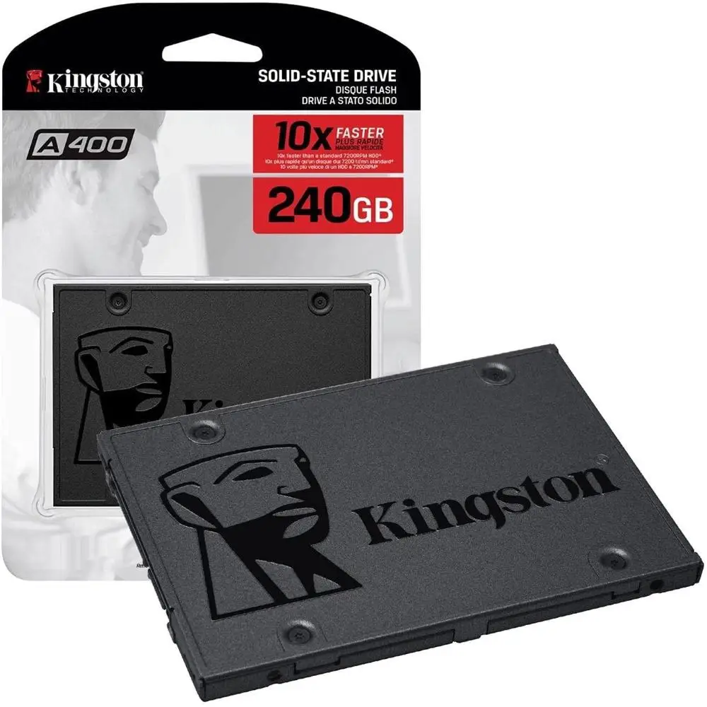 Ssd Kingston A400 240GB Sata Reading 500 MB/s Recording 350 MB/s SA400S37/240G