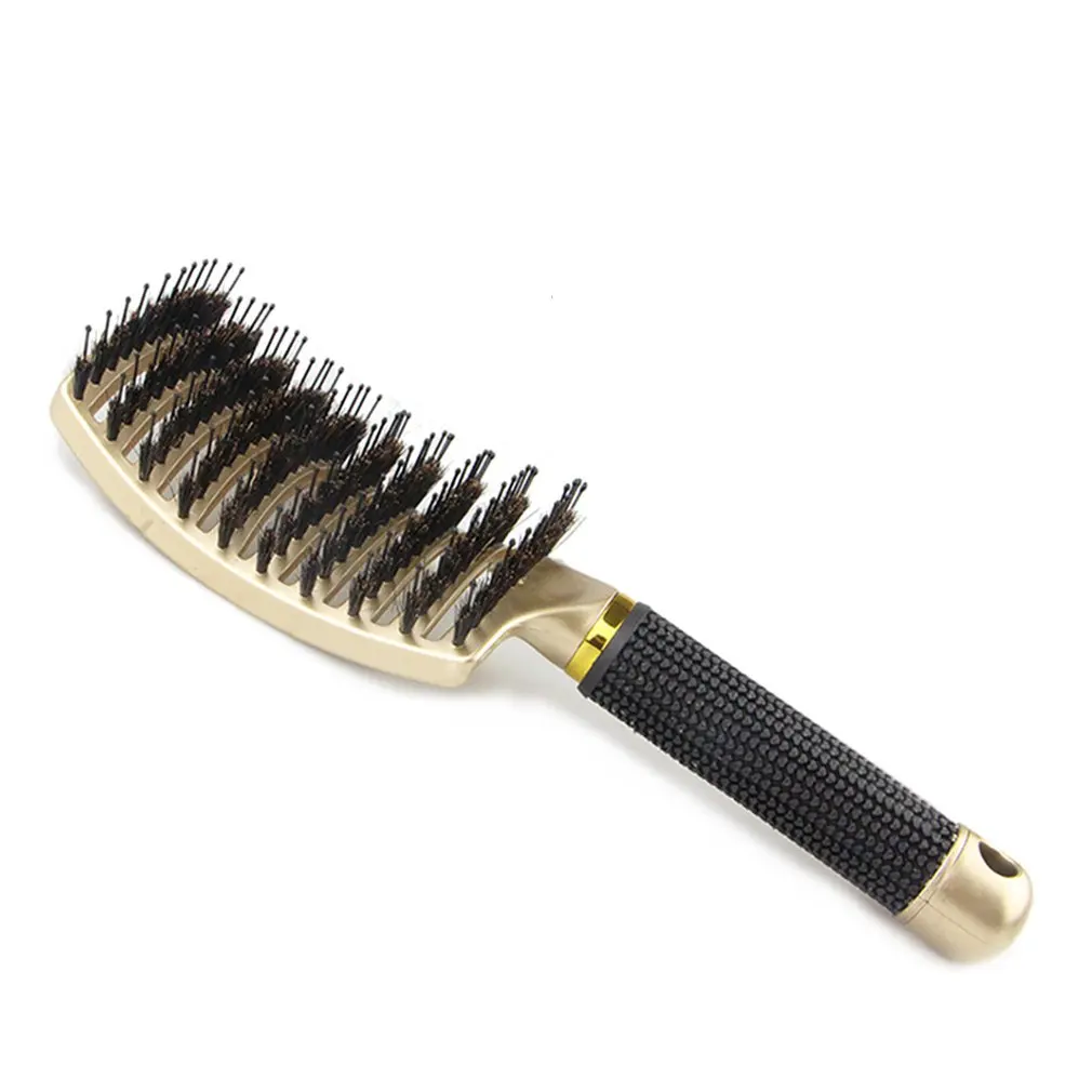 Women Men Hair Scalp Massage Comb Bristle & Nylon Hairbrush Wet Curly Detangle Hair Brush for Salon Hairdressing Styling Tools