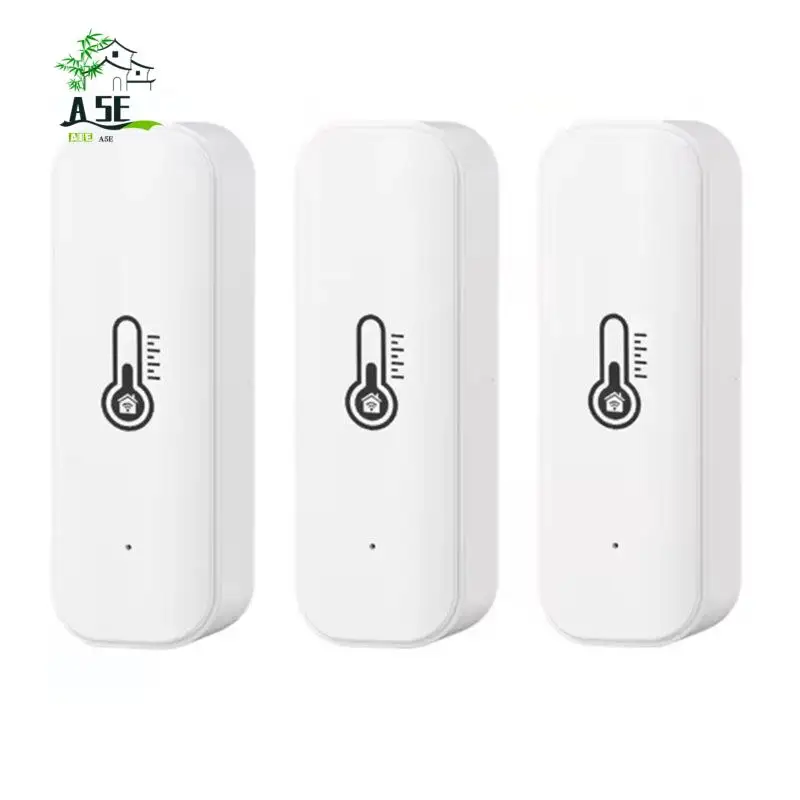 

A05E-3Pcs Tuya Wifi Smart Temperature Humidity Sensor Indoor Humidity Sensor APP Monitoring For Alexa Google Home Assistant