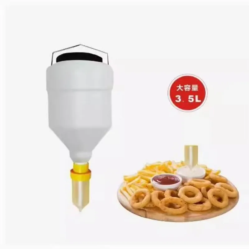 

Square Shape 3.5L Plastic Sauce Bottle Hanging Sauce Dispenser