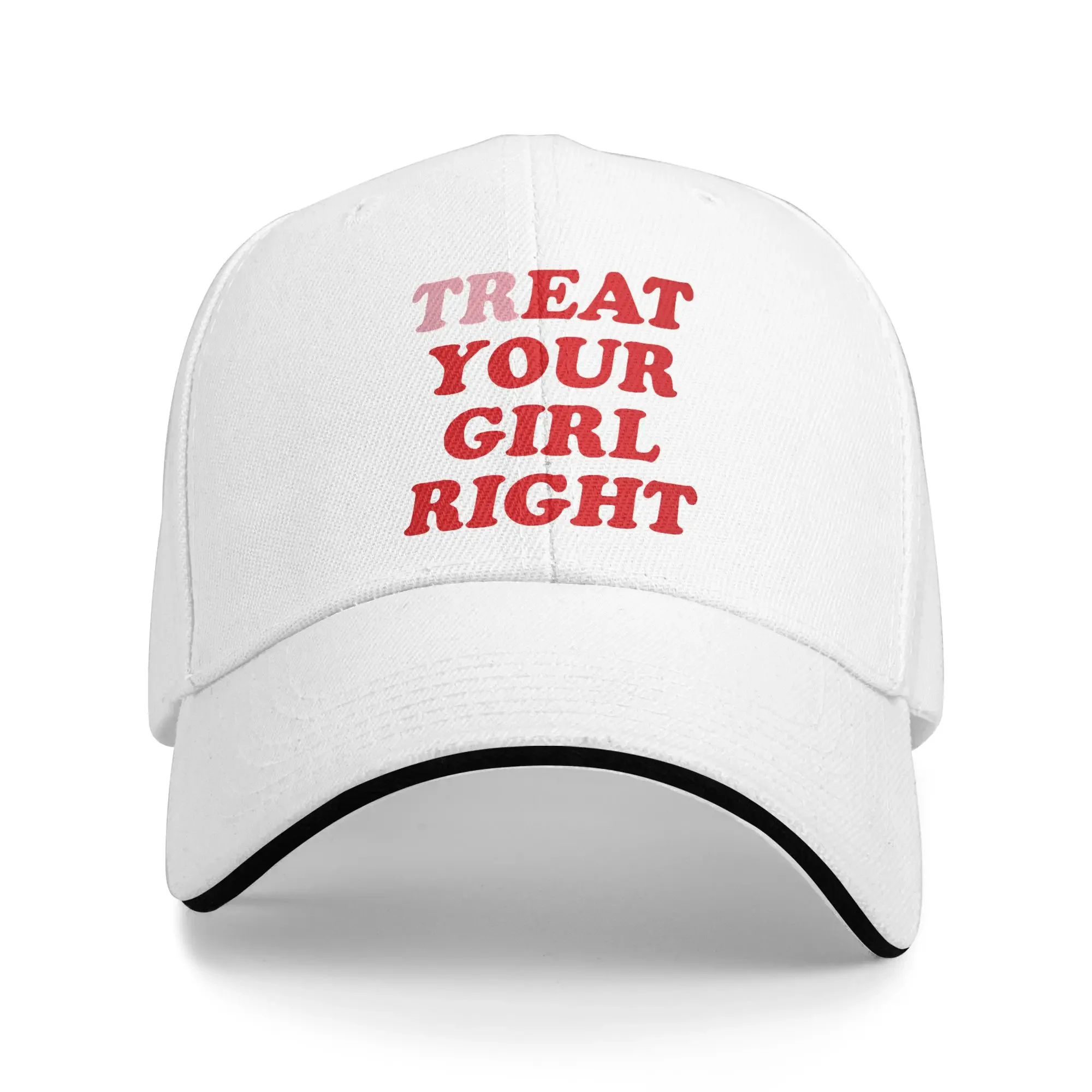 2026 Funny Treat Eat Your Girl Right Joke Sandwich Hats Unisex ,Fashion,Baseball Cap Hat Adjustable Polyester Sun Hats