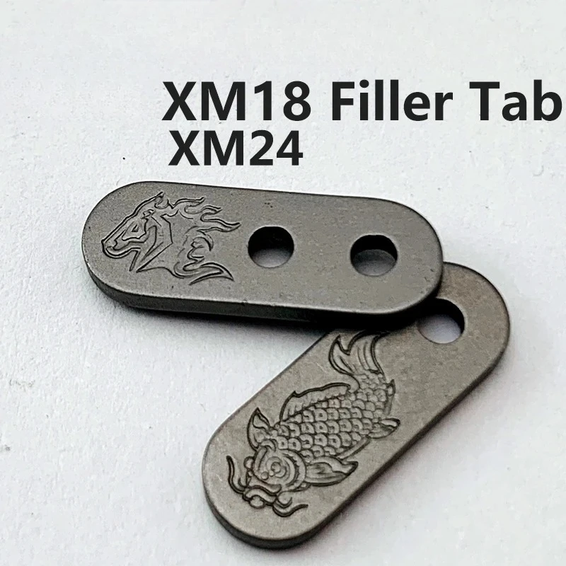 Bestselling TC4 Titanium Alloy Knife Back Clip Filler Bracket for XM18/XM24 XM-18 XM-24 Knife Make DIY Tools Accessories Parts