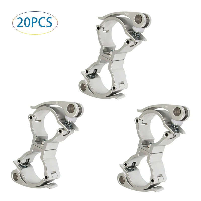 Pacote de Iluminação Treliça Giratória Acoplador Braçadeira Caber 4851 mm Tubo Resistente Liga de Alumínio 100kg para dj Iluminação de Palco Liberação Rápida 20