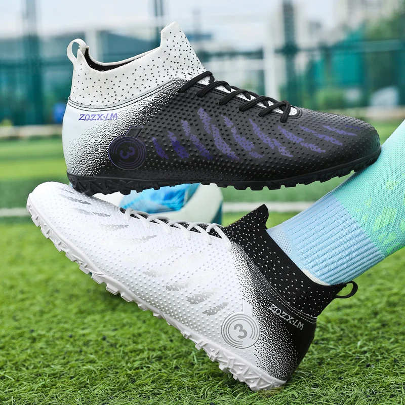

Professional Society Football Boot Men High-top Lightweight Five-a-side Soccer Shoes TF/FG 2025 Teen Football Tournament Shoes