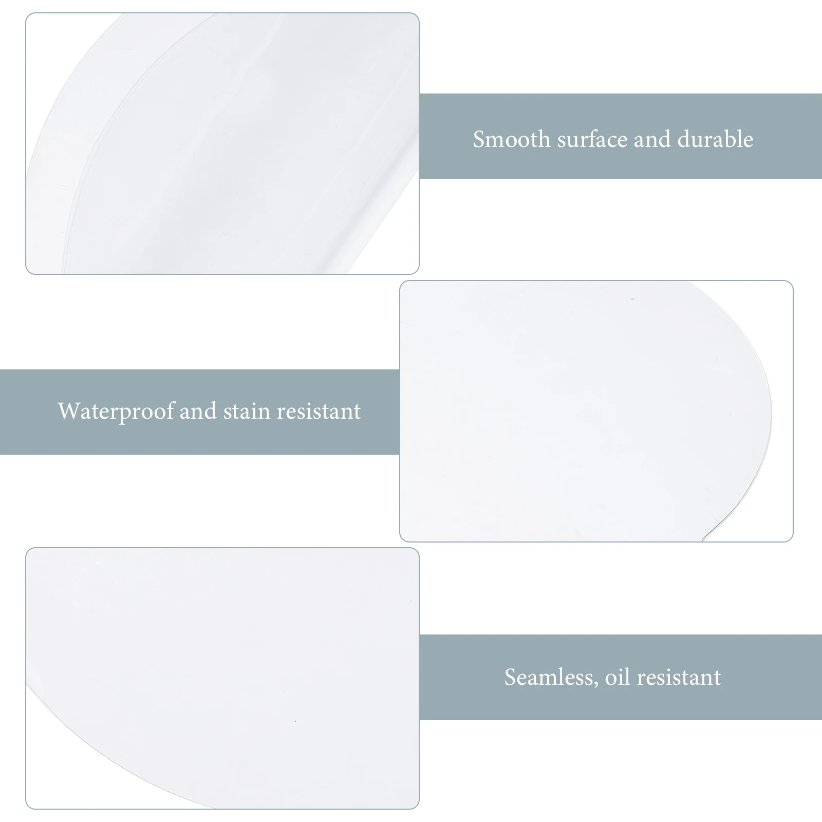 

Waterproof Tablecloth Round Fitted Clear Desk Mat Protector Transparent Pvc Cover Covers