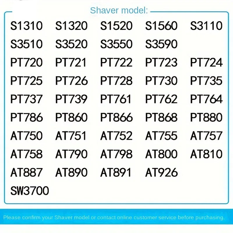 Razor Replacement Shaver Head for Philips PT730 PT735 PT860 PT866 AT891 AT890 AT926 S3120 S3310 S3510 S3520