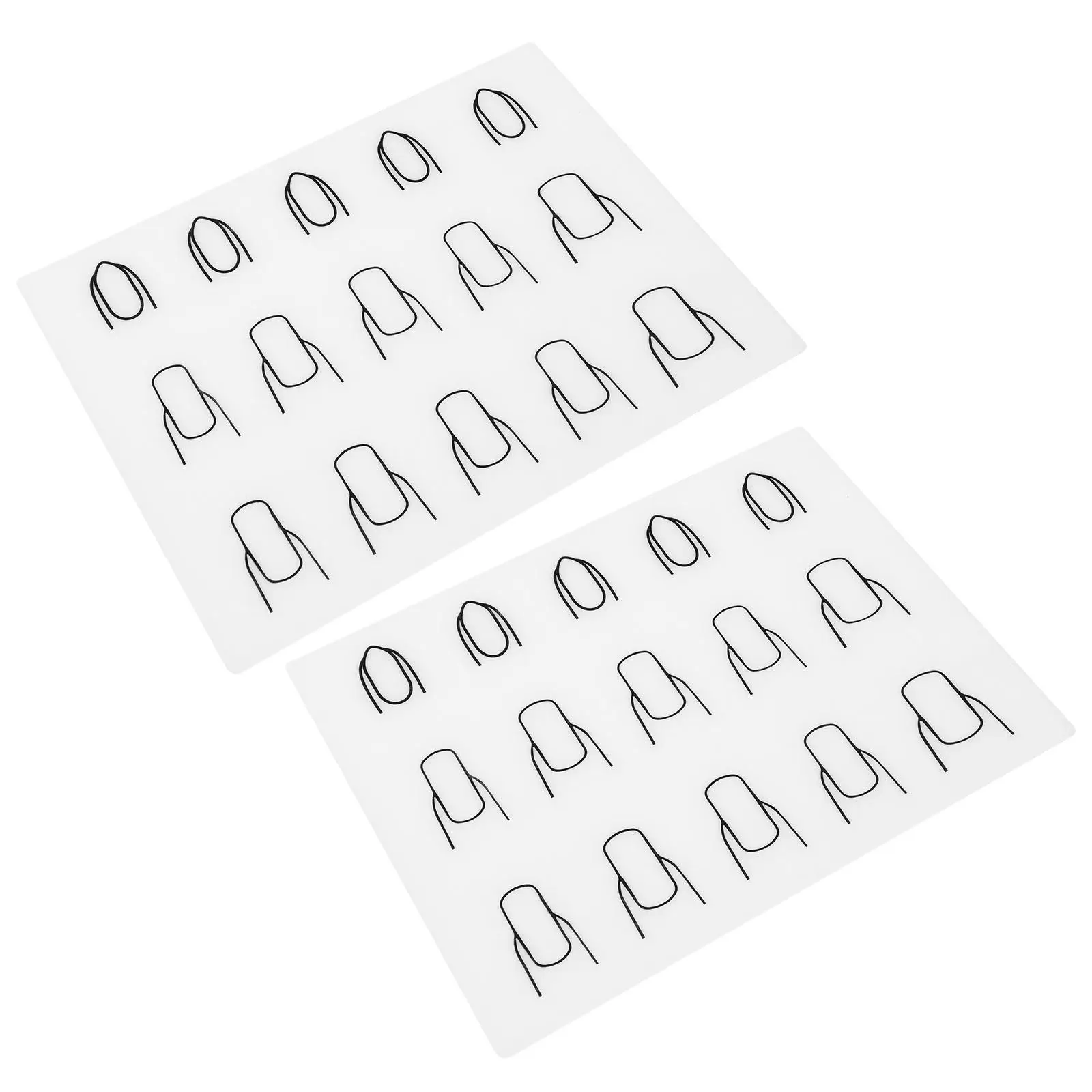 

2Pcs Nail Mats Manicure Mats Silicone Small Pad for Practice Manicure Tools Washable Waterproof Salon Supplies DIY Hand