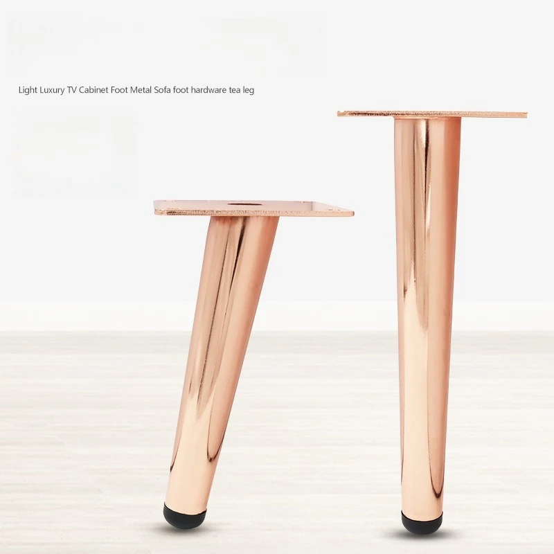 Luxury Rose Gold Sofa Legs, Metal Furniture Feets, TV Cabinet Support Legs, Coffee Table Feets, Hardware Legs