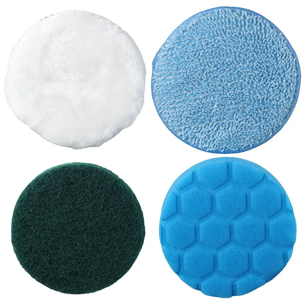 4 PCS Replacement Brush Head for Electric Spin Scrubber Cordless Cleaning Brush, Washable and Reusable Scrub Pads