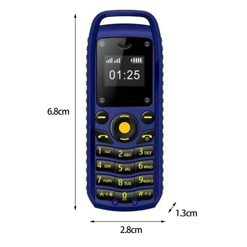 B25 Student Mini Phone 380mAh Battery No Camera GSM 2G Dual Cards Slots Mini Key Phone Keypad Phone Signal Communication