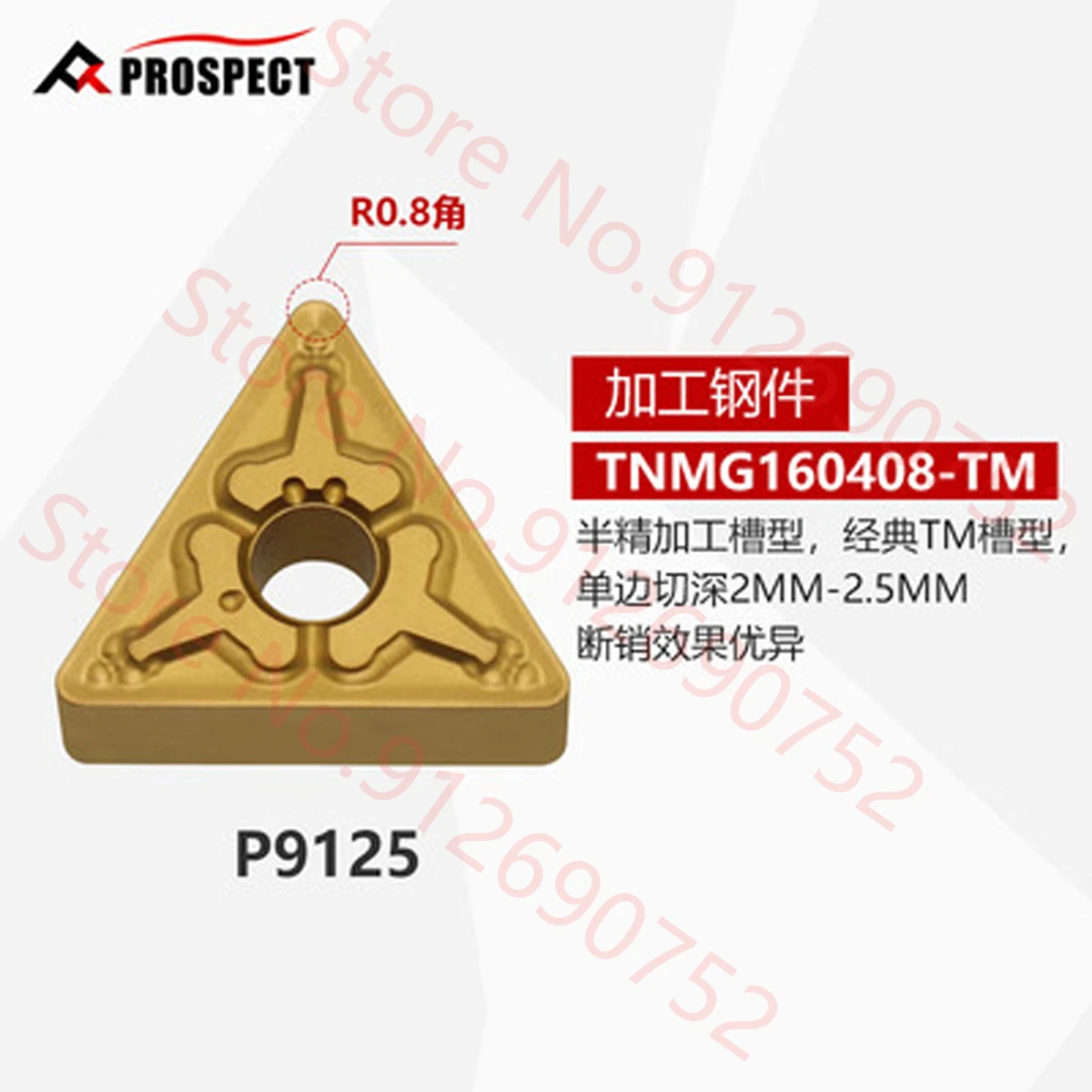 

PROSPECT TNMG160408-TM NF P6205T P9125 TNMG160404L TNMG160404R TNMG160408R-VF S PS530A P9035 P3135 Carbide Insert TNMG Inserts