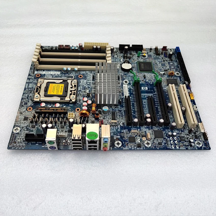 اللوحة الأم لمحطة العمل HP Z400 X58 تدعم 1366 ستة النوى 586968-001 586766-002