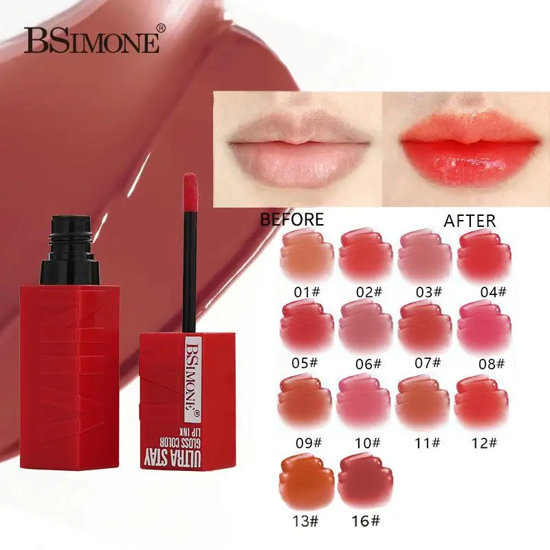 1 szt. 4,2 ml Matowa Pomadka w Płynie Długotrwała Aksamitna Nude Błyszczyk do Ust Nieprzywierający do Kubka Wodoodporny Tint do Ust Wodoodporny Makijaż