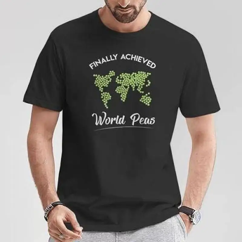 World Peace Blk Wht Parallel T-Shirt