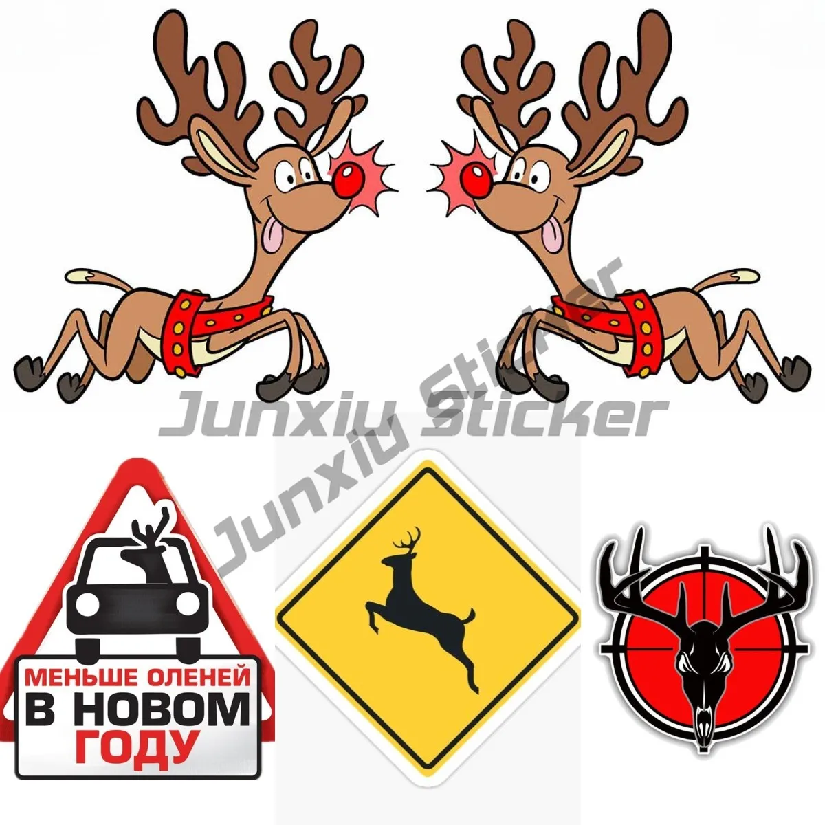 

Deer Car Sticker for Cell Phone Laptop Water Bottle Tumbler Boat Car Truck Window Kayak Bumper Rear Windshield Trunk Decoration