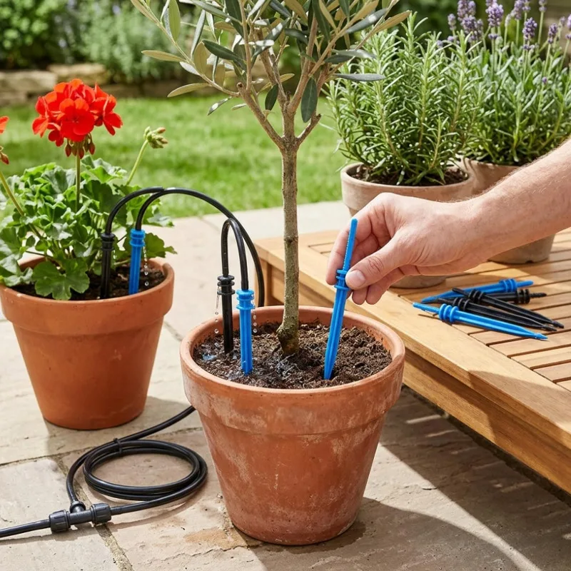 Straight/Bend Arrow Dripper Garden Irrigation Potted Flowers Water Dropper Drip Gardening Irrigation System Micro Flow Dripper