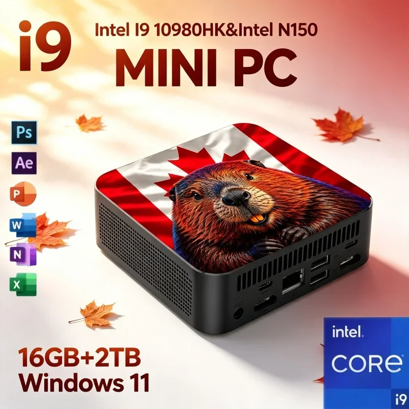 小型ポケットミニpc-インテル-i9‑10980hk-n150-プロセッサー-windows-11-16gb-ram-2tb-ssd-wifi6-bt52-4kビデオ出力-ゲーミングデスクトップpc