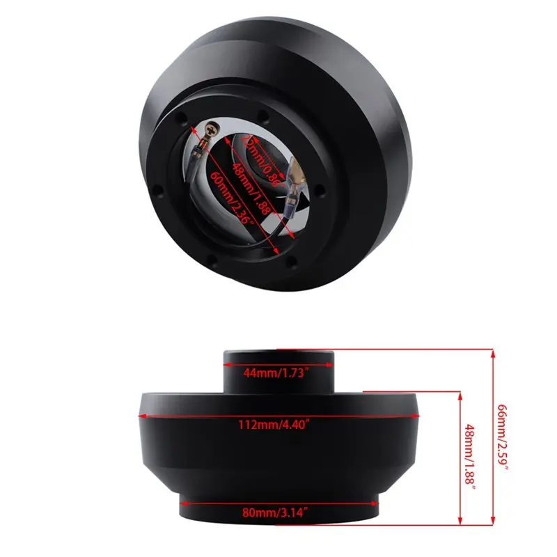 135H Racing Steering Wheel Boss For Honda Fit Civic 2015- 2020 Aftermarket Wheel Conversion Steering Wheel Short Hub Adapter-A54
