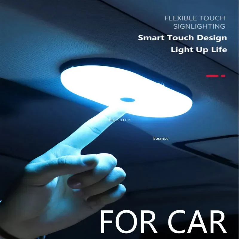 Universal Touch Night LED Car Light Car Light Roof Magnet Lamp Automobile Car Interior Light Dome USB Charging Car Accessories