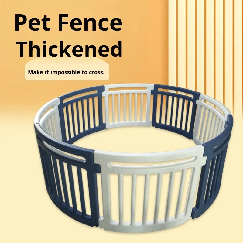 

Heavy Duty Plastic Dog Playpen Indoor-Foldable Pet Fence Thickened Safety Barrier for Dogs Puppies Wholesale